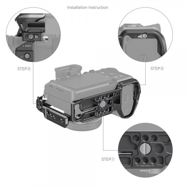 SmallRig "Rhinoceros" Basic Cage Kit for Sony Alpha 7R V / Alpha 7 IV / Alpha 7S III 3708